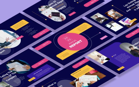 Download Annual Report Powerpoint Template - Annual report Collection