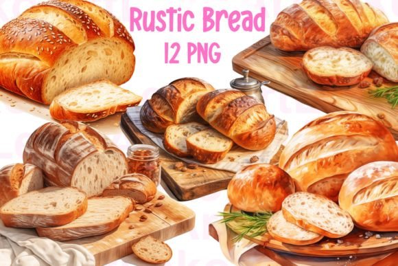 Download Rustic Bread Watercolor Clipart - Art Collection