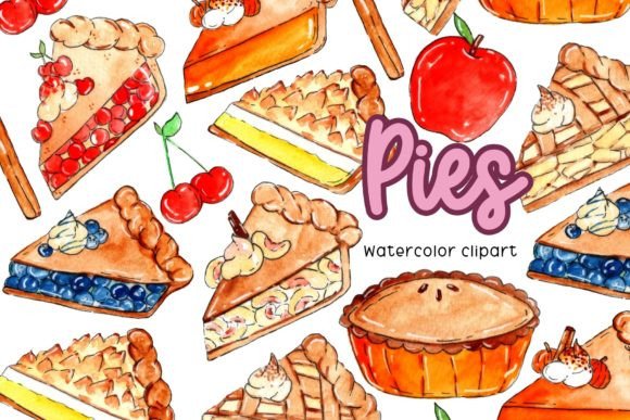 Download Watercolor Pie Clipart - Art Collection