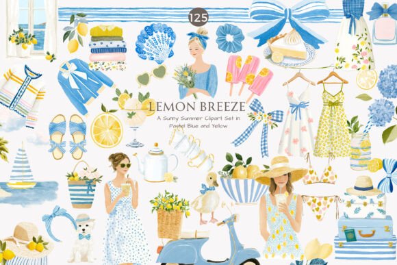 Download Lemon Clipart Summer Fashion Cottagecore - Art Collection