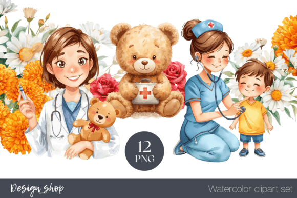 Download Medicine Watercolor Set Clipart - Art Collection