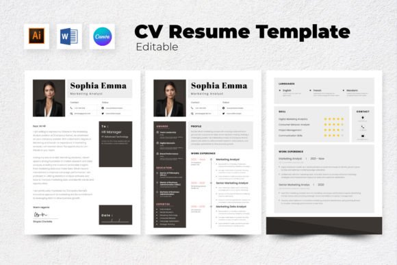 Download Resume / CV Marketing Analyst V1 - Market Collection