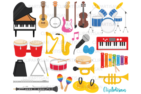 Download Musical Instruments Clip Art - Art Collection