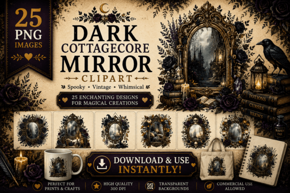 Download Dark Cottagecore Mirror Clipart - Art Collection