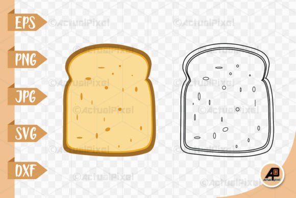 Download Sliced Bread Outline with Clipart - Art Collection