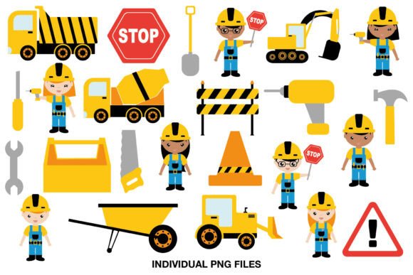 Download Construction Worker Clipart Set - Art Collection