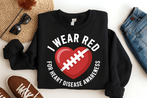 Download I Wear Red for Heart Disease Awareness - Art Collection