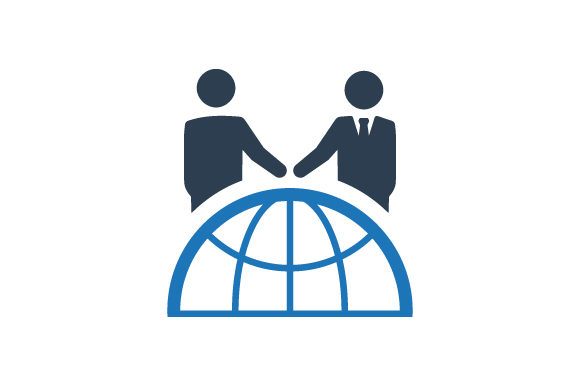 Download Global Business Partnership Icon - Art Collection