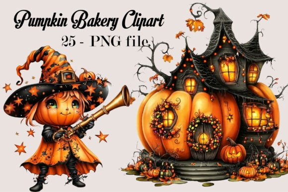 Download Pumpkin Bakery Clipart Bundle PNG - Art Collection