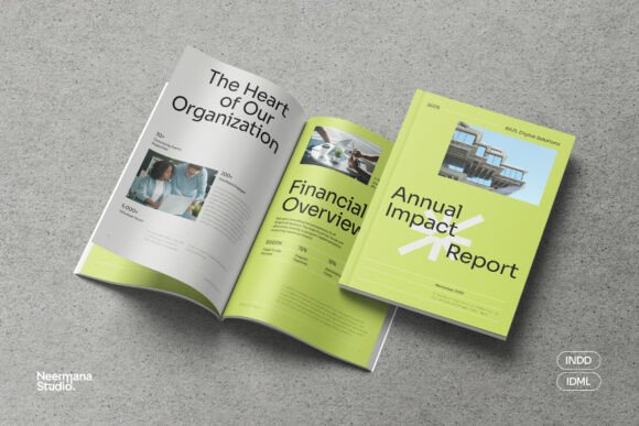 Download Green Non-Profit Charity Annual Report - Annual report Collection