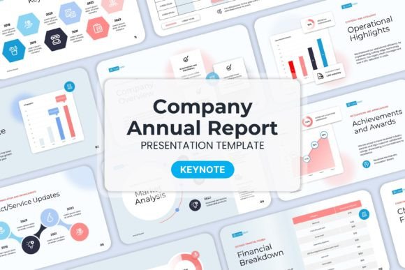 Download Company Annual Report - Keynote Template - Annual report Collection