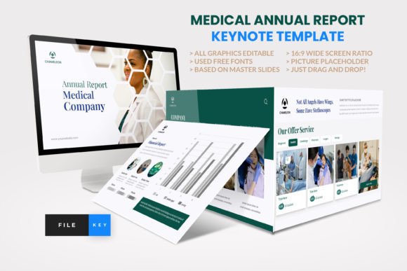 Download Medical Annual Report Keynote Template - Annual report Collection