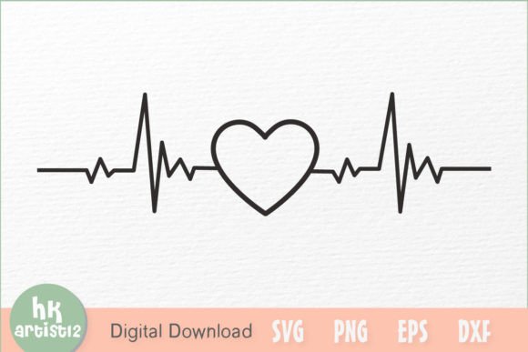 Download Love Heartbeat SVG - Art Collection
