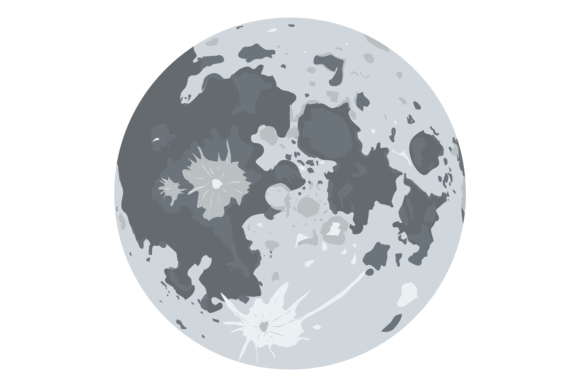 Download Realistic Full Moon. Earth Satellite Sur - Art Collection