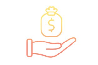 Download Orange Ombre Investments Icon - Investments Collection