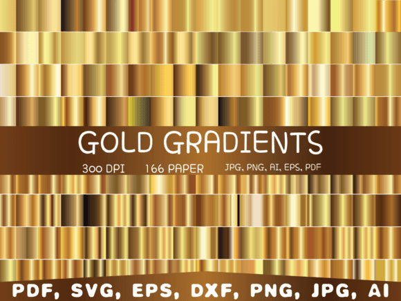 Download Gold Gradient Digital Paper, Background - Digital Collection