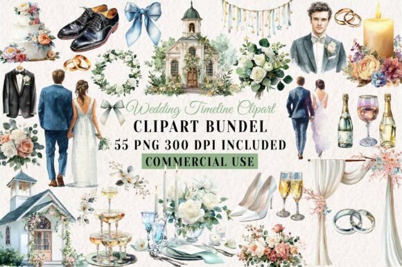 Download White Wedding, Wedding Timeline Clipart - Art Collection