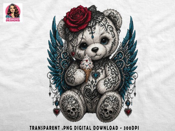 Download Gothic Teddy Bear | Cute Dark Art - Art Collection