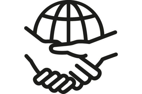 Download Global Partnership Line Icon. Handshake, - Art Collection