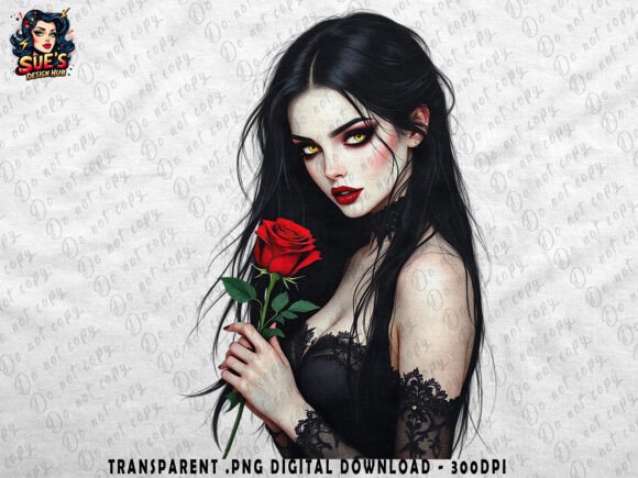Download Dark Enchantress – Gothic Rose Beauty - Dark Collection