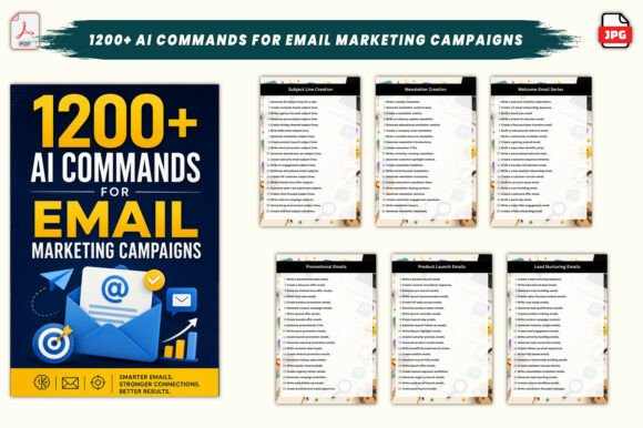 Download 1200+ AI Commands for Email Marketing - Market Collection