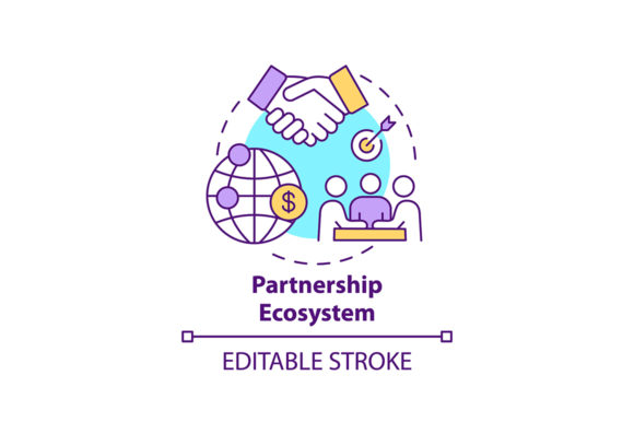 Download Partnership Ecosystem Concept Icon - Art Collection