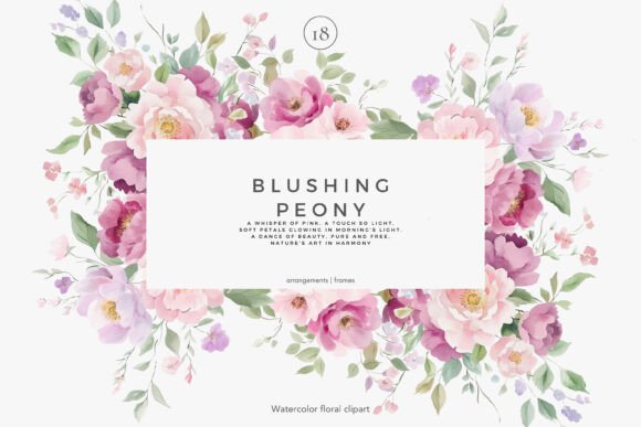 Download Floral Clipart Watercolor Peonies Png - Art Collection