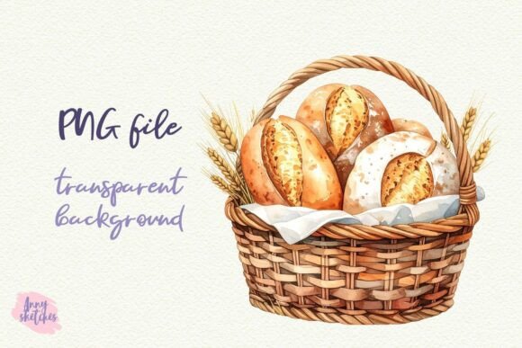 Download Sourdough Bread Basket PNG Clipart - Art Collection