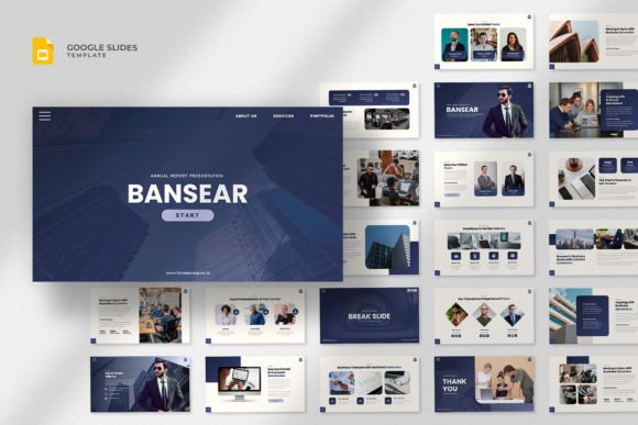 Download Annual Report Google Slides Template - Annual report Collection