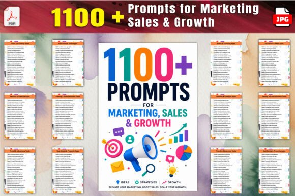 Download 1100+ Prompts for Marketing, Sales &amp; Gro - Market Collection