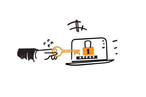 Download Doodle Unlock Device Screen with the Key - Premium Resources