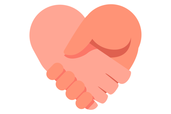 Download Hand Shake in Heart Shape. Partnership S - Art Collection