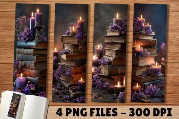 Download Moody Candlelight Dark Academic Bookmark - Dark Collection