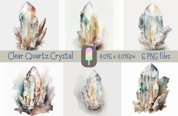 Download Raw Clear Quartz Crystal Bundle - Art Collection