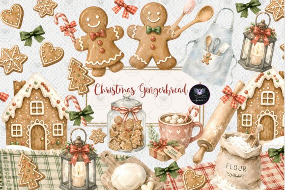 Download Gingerbread Bakery Christmas Clipart - Art Collection