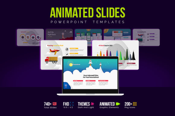 Download Cartoon Animated PowerPoint Template - Art Collection