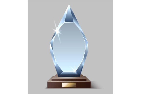 Download Shiny Winner Prize. Clear Glass Trophy. - Clear Collection
