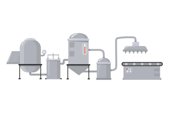 Download Manufacturing Line. Cartoon Industry Mac - Art Collection