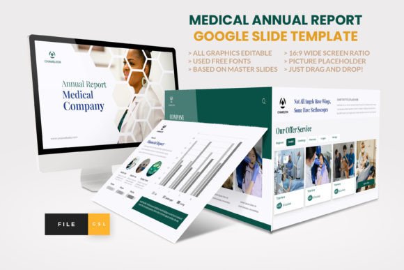 Download Medical Annual Report Google Slide - Annual report Collection