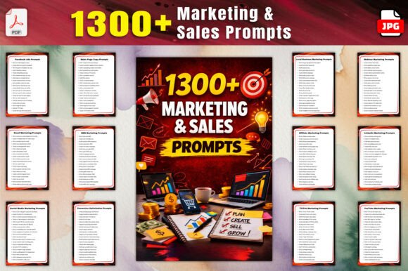 Download 1300+ Marketing &amp; Sales Prompts - Market Collection