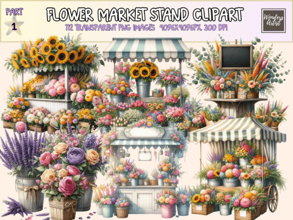 Download Flower Market Stand Clipart - Premium Resources