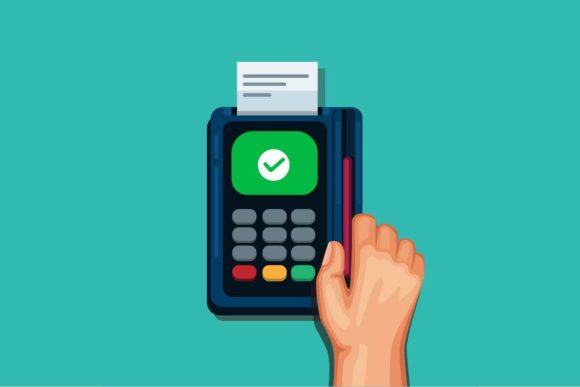 Download Hand Swipe Card to Payment Device Vector - Device Collection