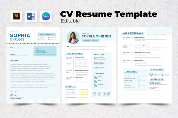 Download Resume / CV Marketing Analyst V8 - Market Collection