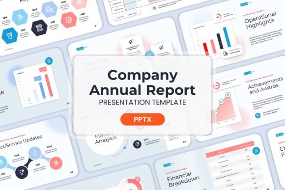 Download Company Annual Report - PPT Templates - Annual report Collection