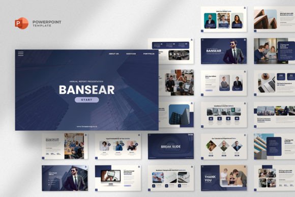 Download Annual Report Powerpoint Template - Annual report Collection